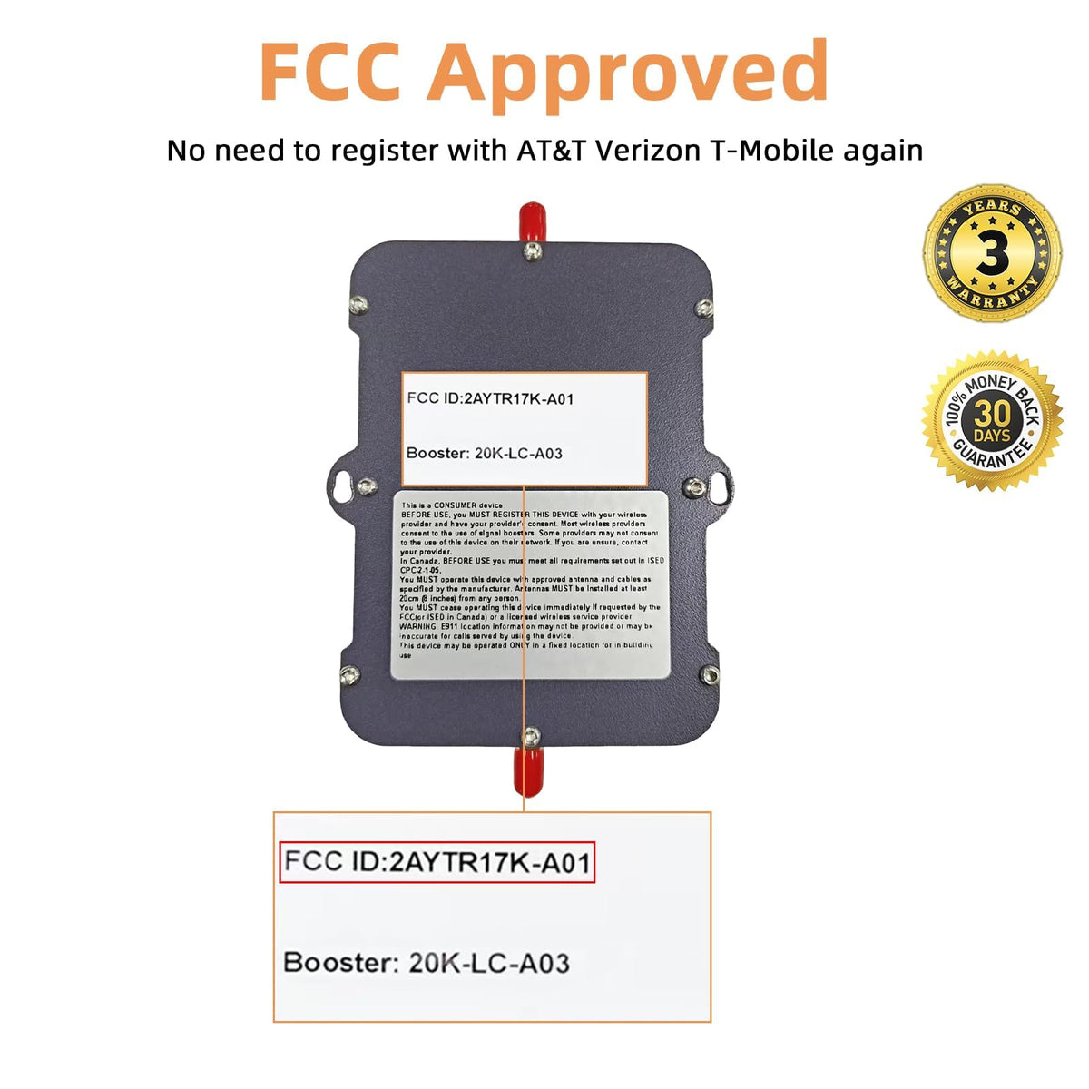 Cell Phone Signal Booster for Band 5/12/13/17 G806102