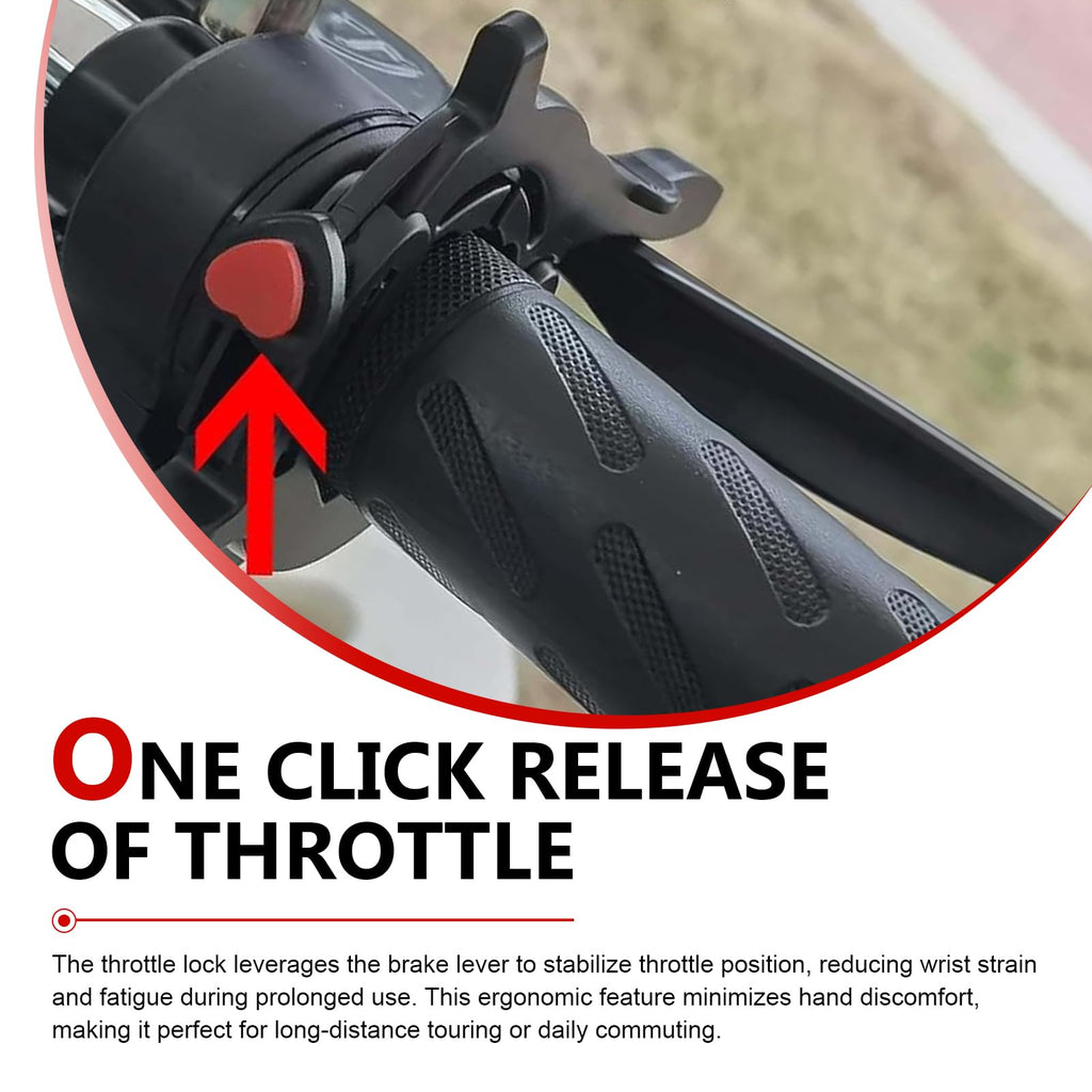 Motorcycle Throttle Lock Cruise Control 1.18"-1.57" Black O24278