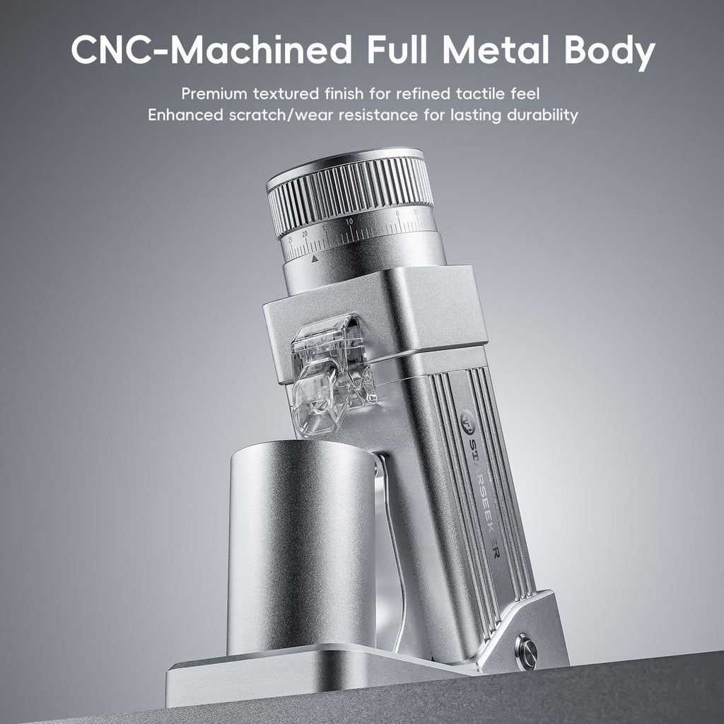 Electric Coffee Grinder with 55mm Titanium Conical Burr E7803
