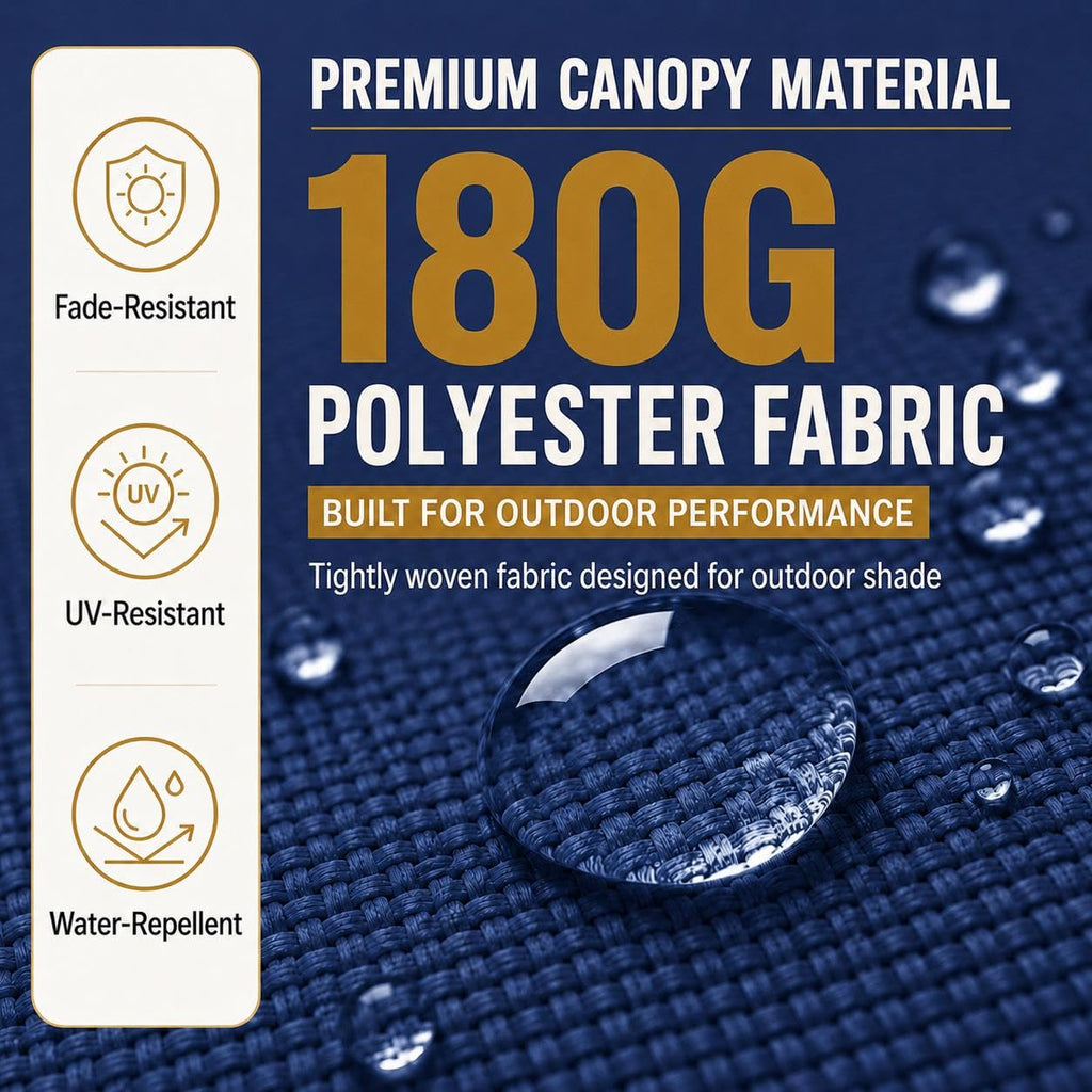 13FT Double-Sided Patio Umbrella with Base Navy Blue U87826