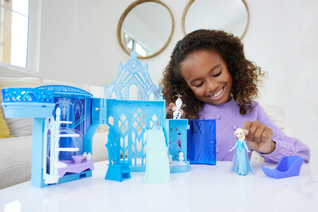 Frozen Castle Doll House Playset with Doll & 8 Accessories B168400