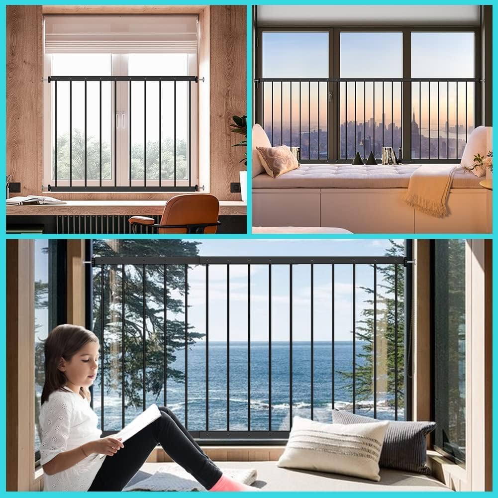 Black 2 Piece Window Guards F80338