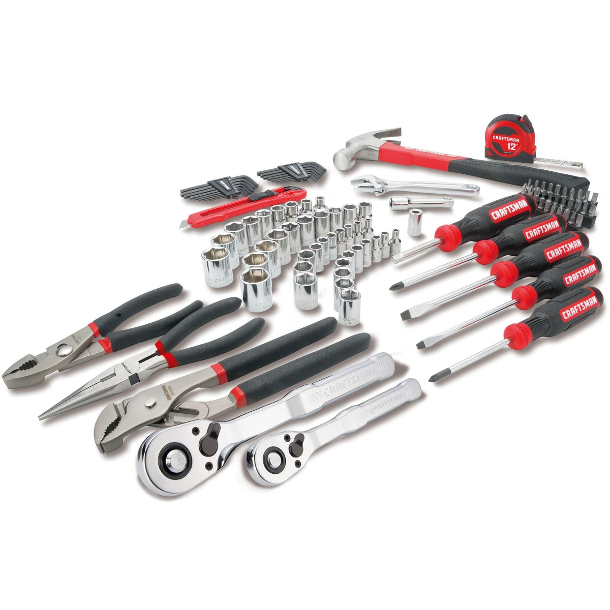 102-Piece Hand Tools Set with SAE and Metric Socket Set N393757