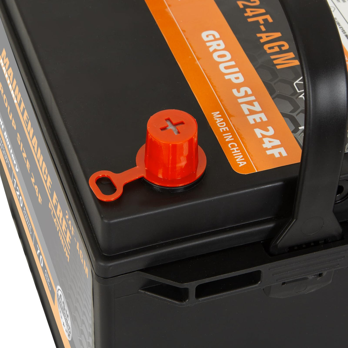Group Size 24F AGM Automotive Battery 12V 70Ah 710 CCA K23364