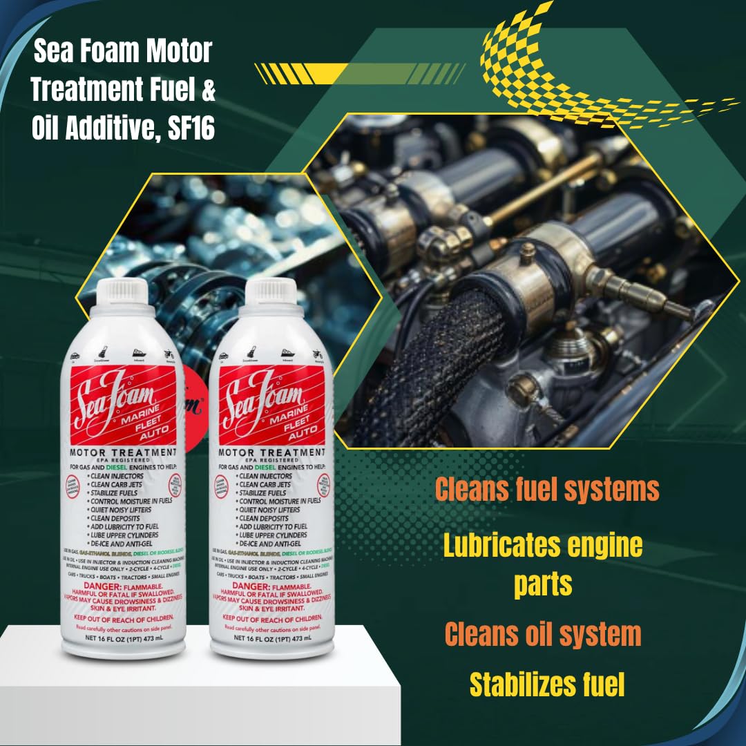 2 x 16 oz Fuel System Cleaner & Upper Cylinder Lubricant Y4838