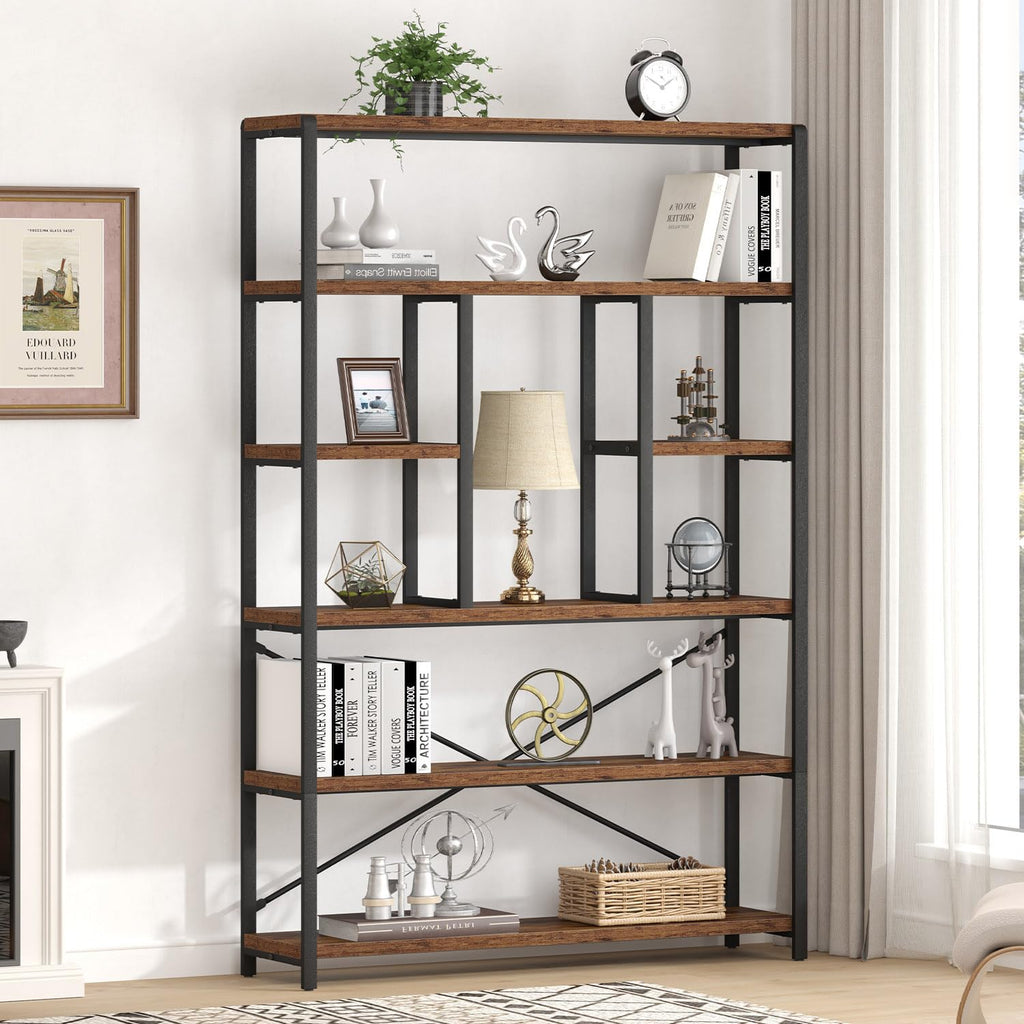 6 Tier Industrial Bookshelf J178