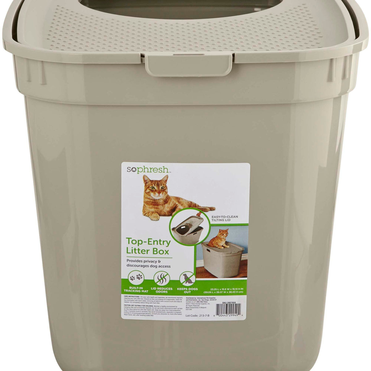 Top-Entry Litter Box Tan L24513