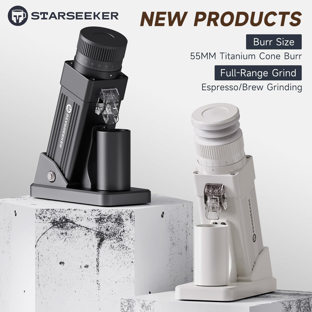 Electric Coffee Grinder with 55mm Titanium Conical Burr E7803