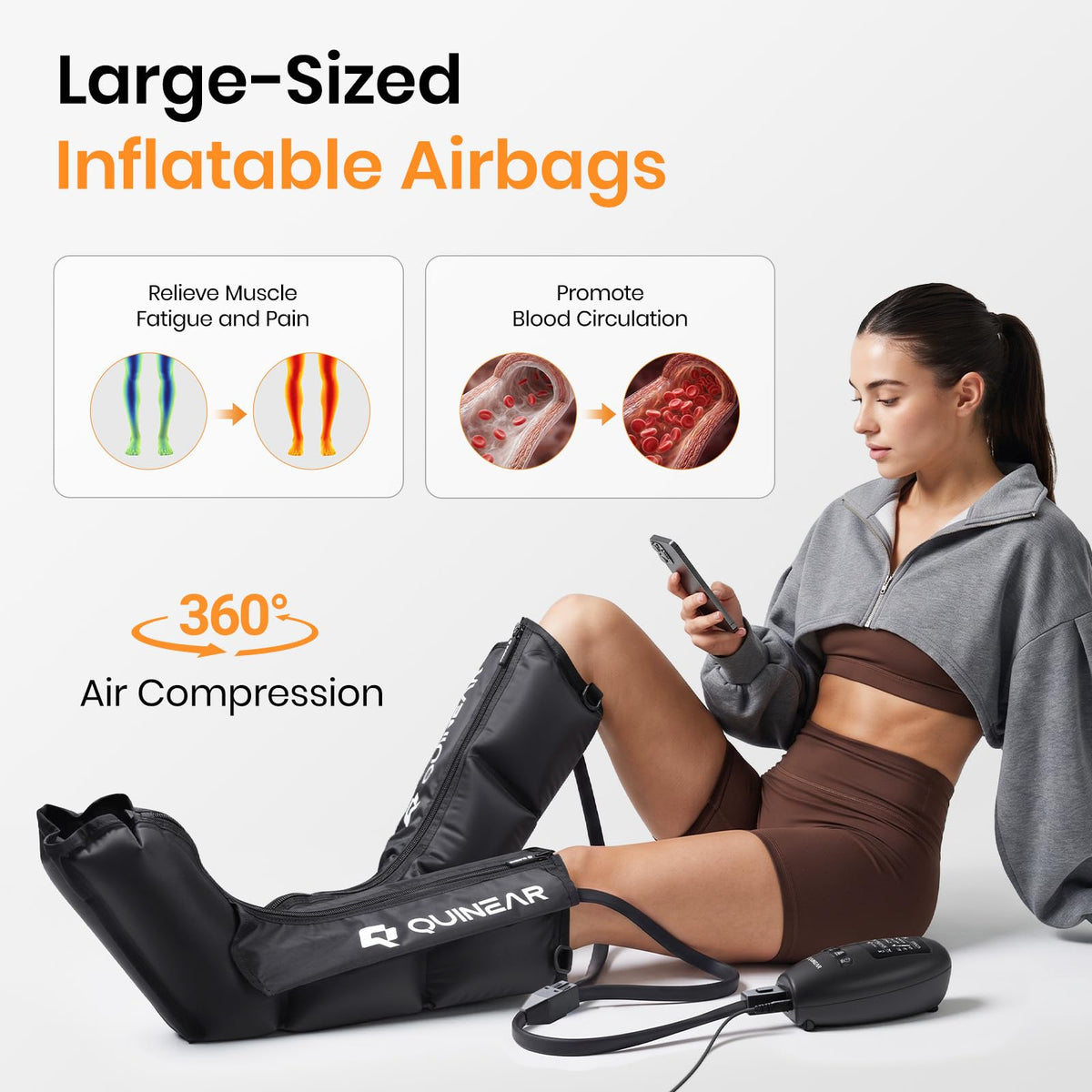 Air Compression Leg Recovery Boots Massager S168