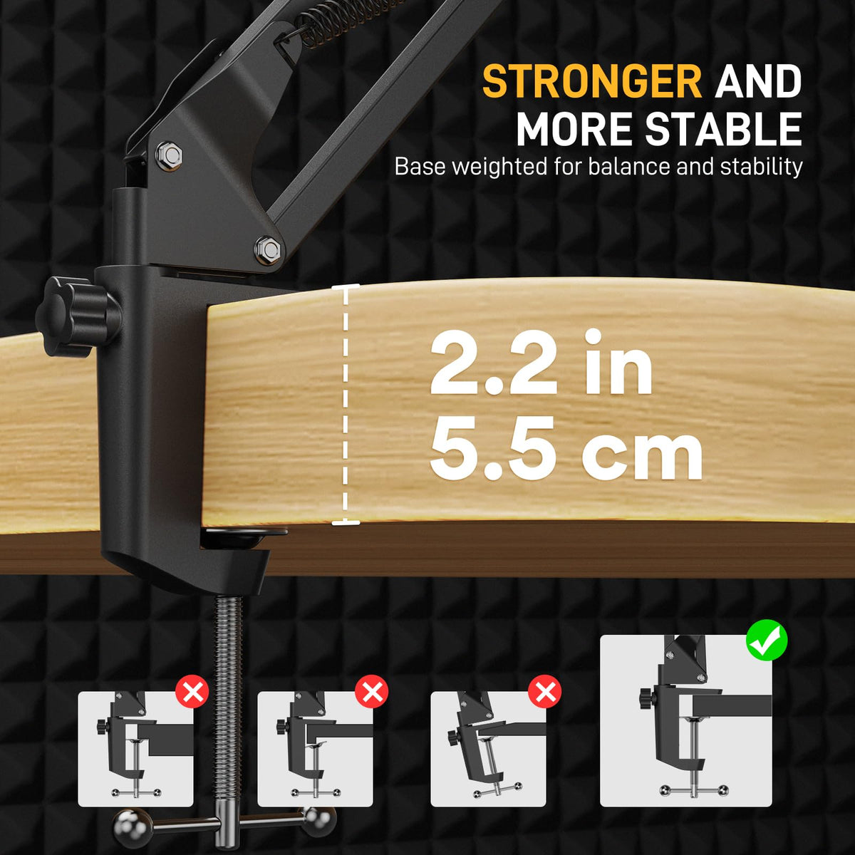 Wireless Condenser Microphone with Boom Arm Stand N578113