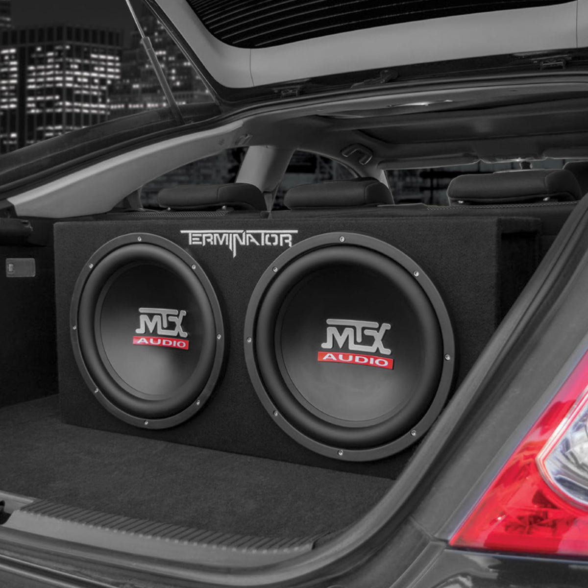 12" 1200 Watt Car Subwoofer Enclosure with Amplifier & Wiring Kit C8900