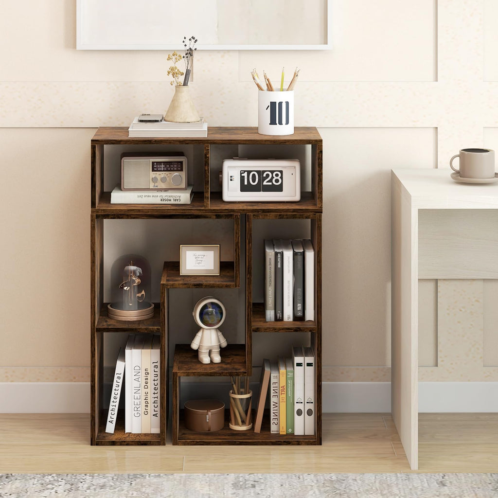 Brown 3-Piece TV Stand with Storage Cubes I42088