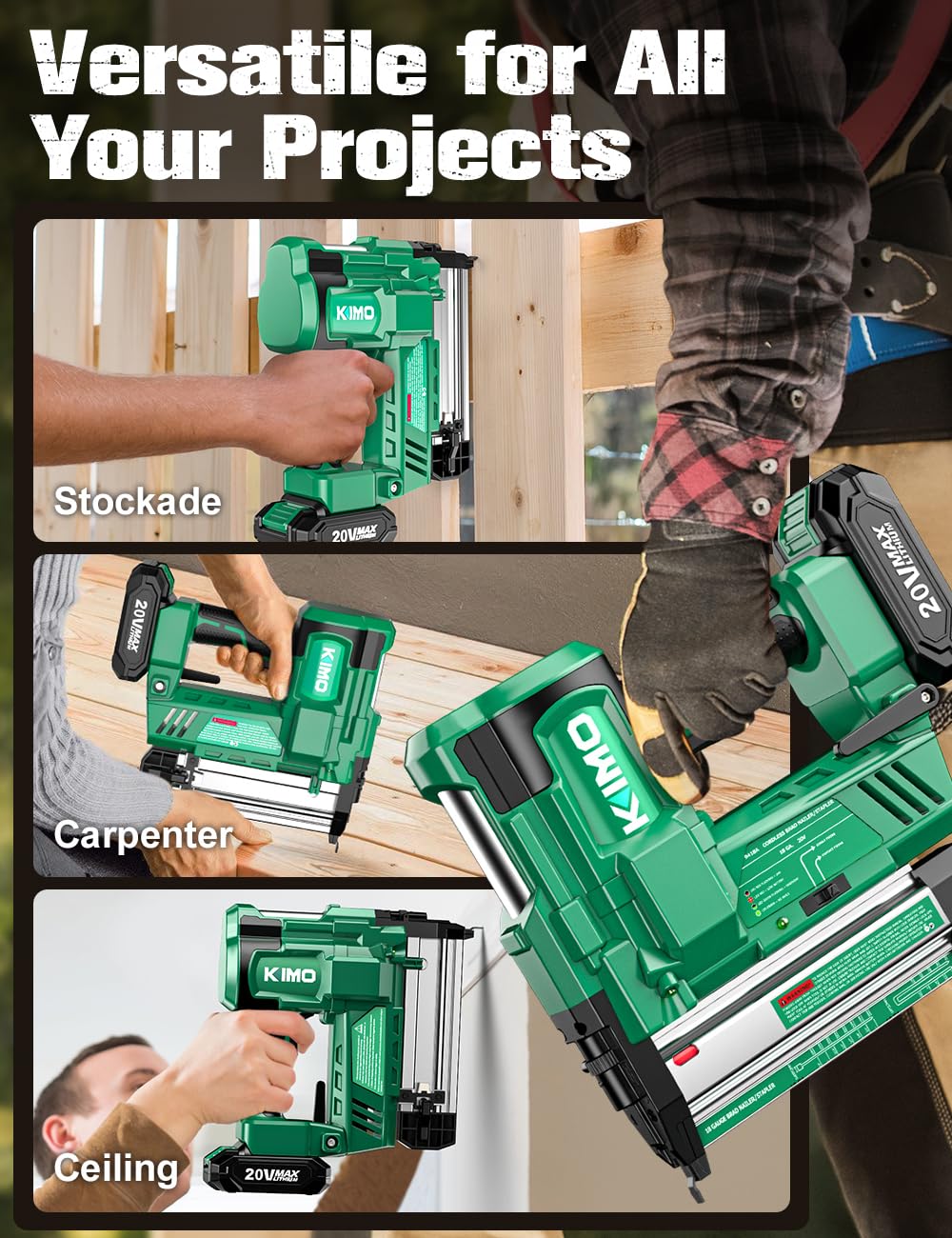 18 Gauge Cordless Brad Nailer and Stapler with Battery S1350