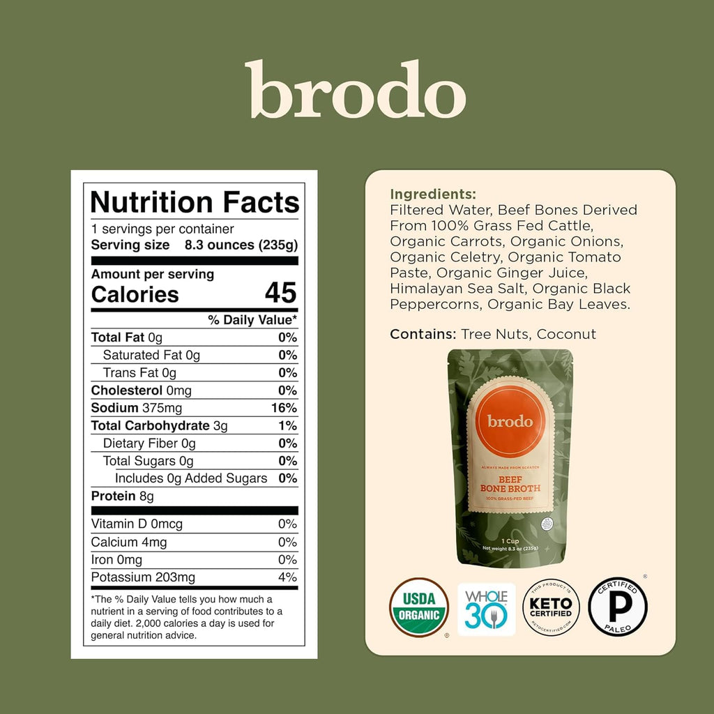 Bone Broth Single-Serve and 25 oz Classic Packs S1096
