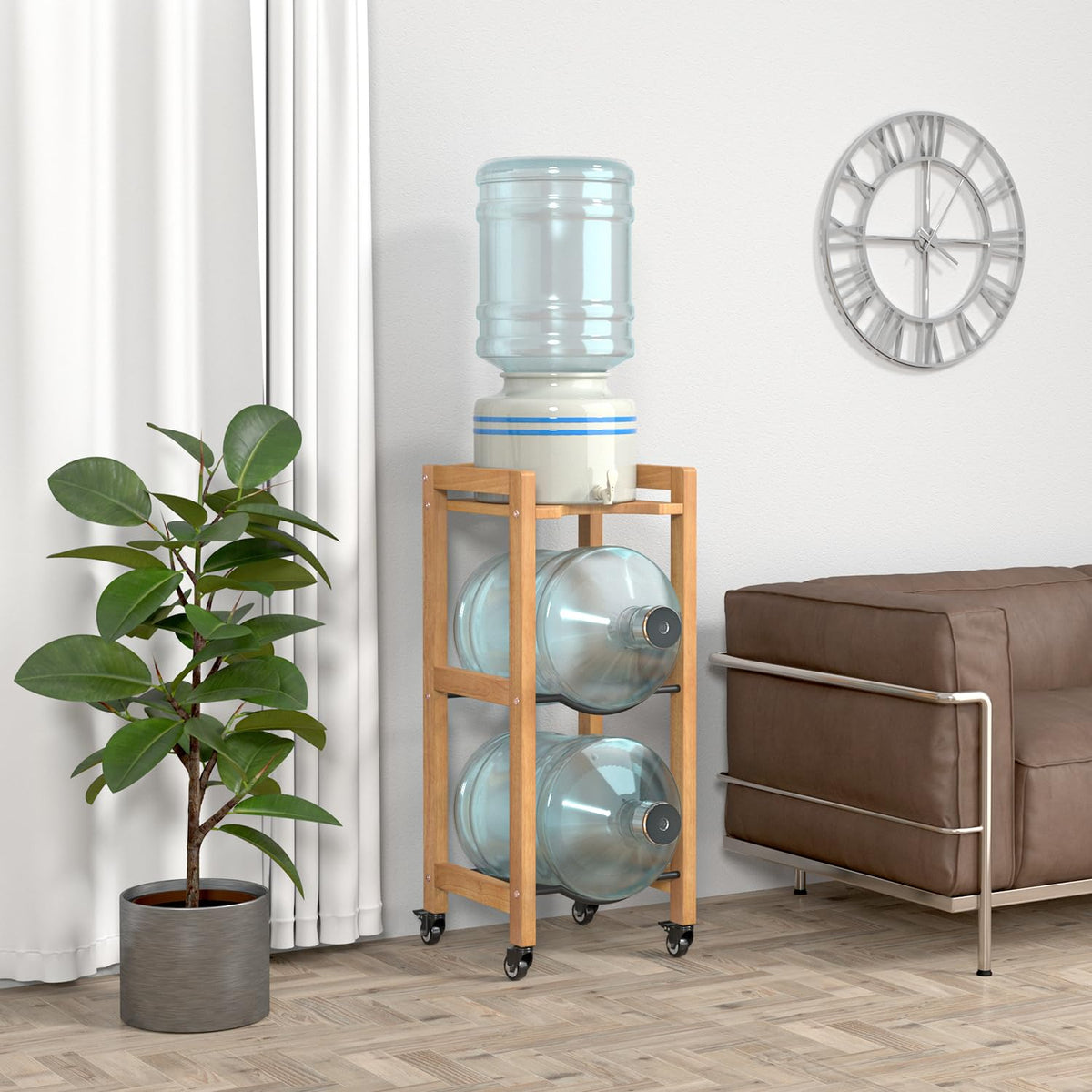 5 Gallon Water Jug Holder with Wheels B797