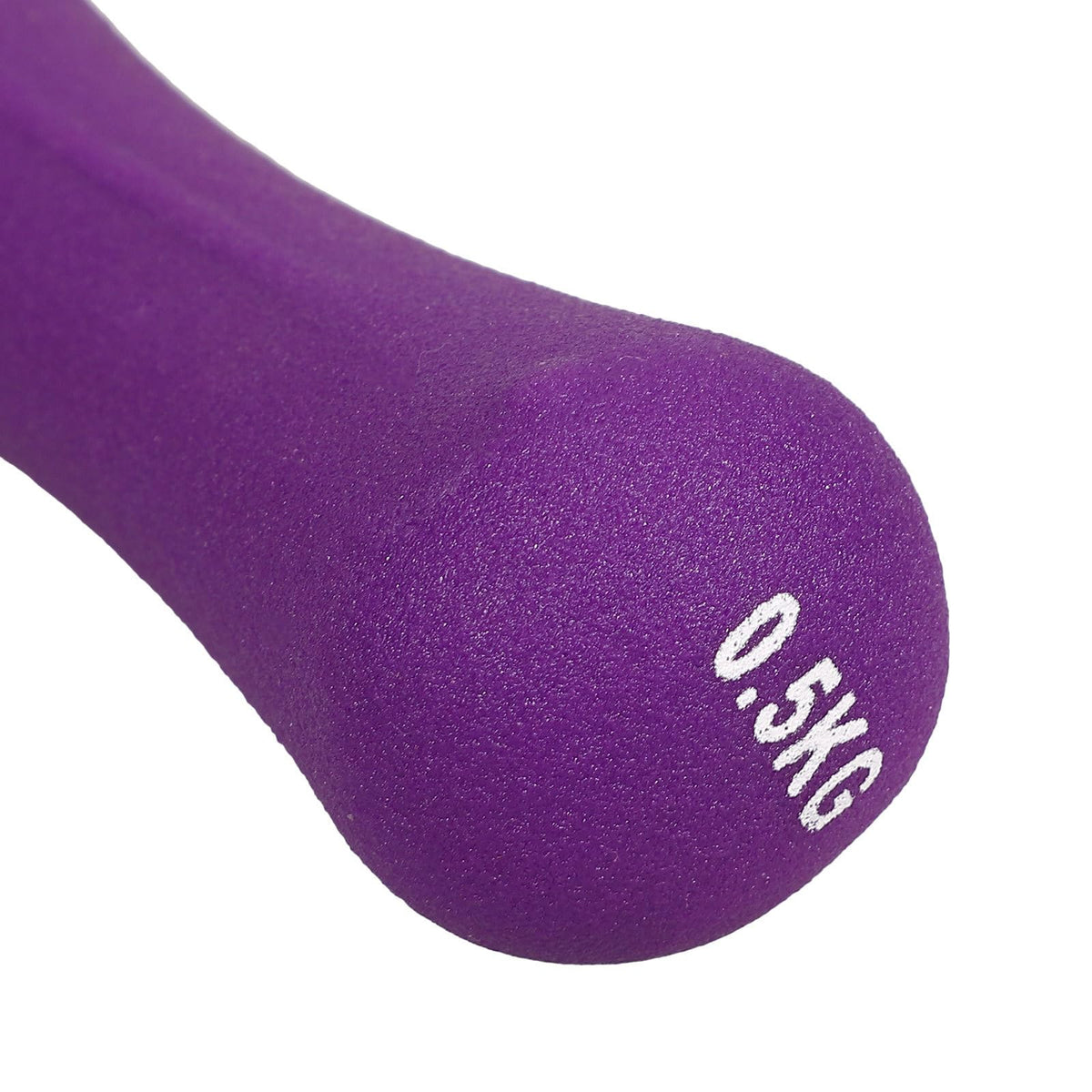 Bone-shaped Hand Dumbbells 2pcs 0.5kg Purple Neoprene Coated B33951