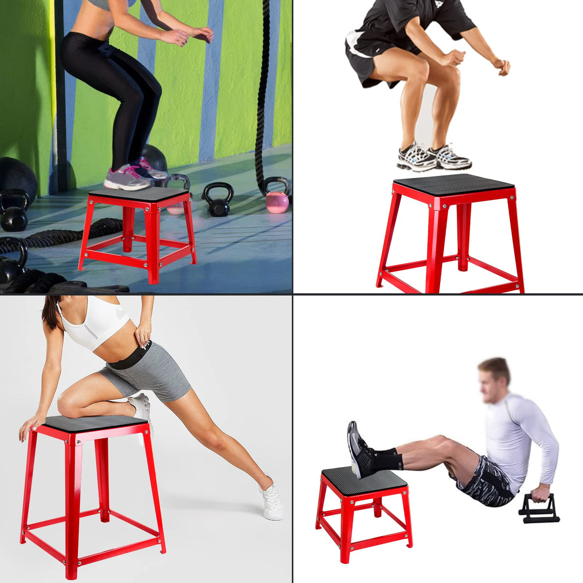 12/18/24/30 Inch Fitness Exercise Step Up Box J79572