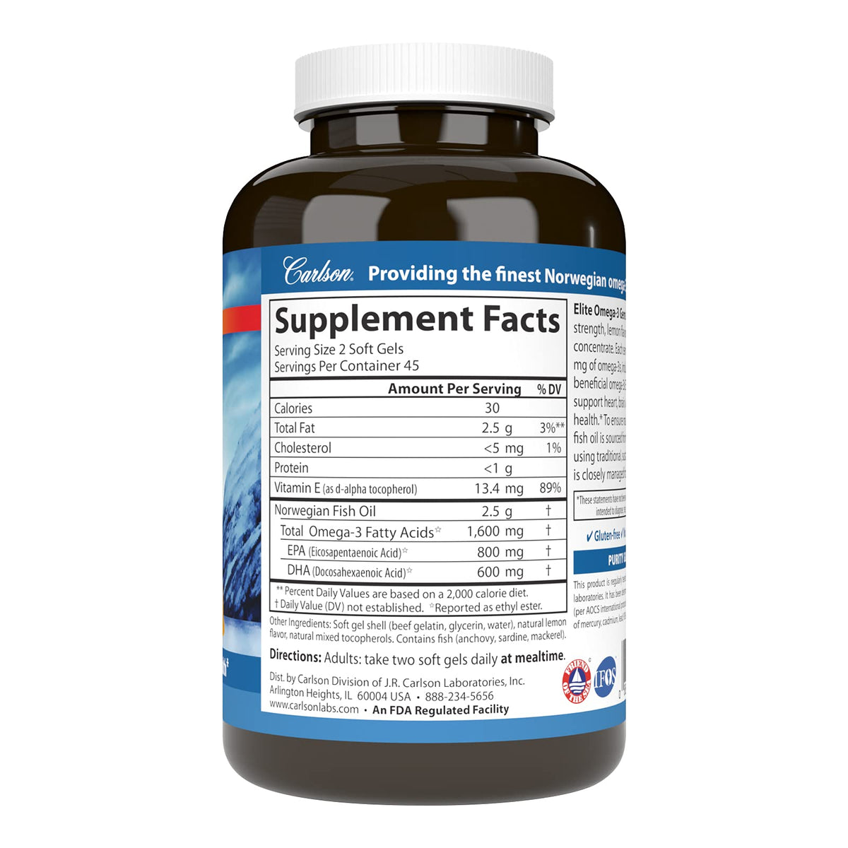 Omega-3 1600mg Soft Gels 90 Count P24143