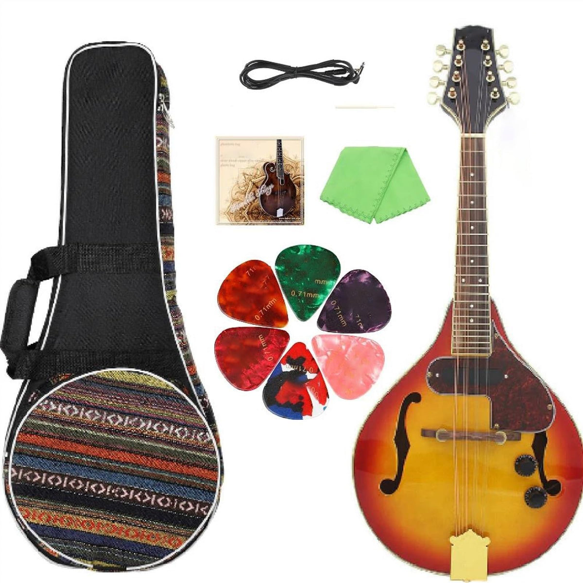 8-String Electric Guitar with Bag Q779529