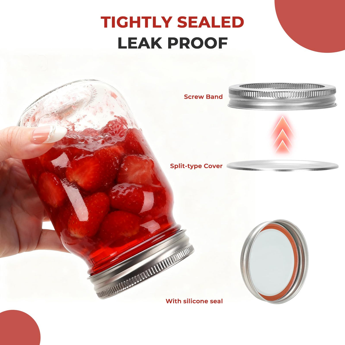 16 oz Glass Mason Jars 15 Pack W33159