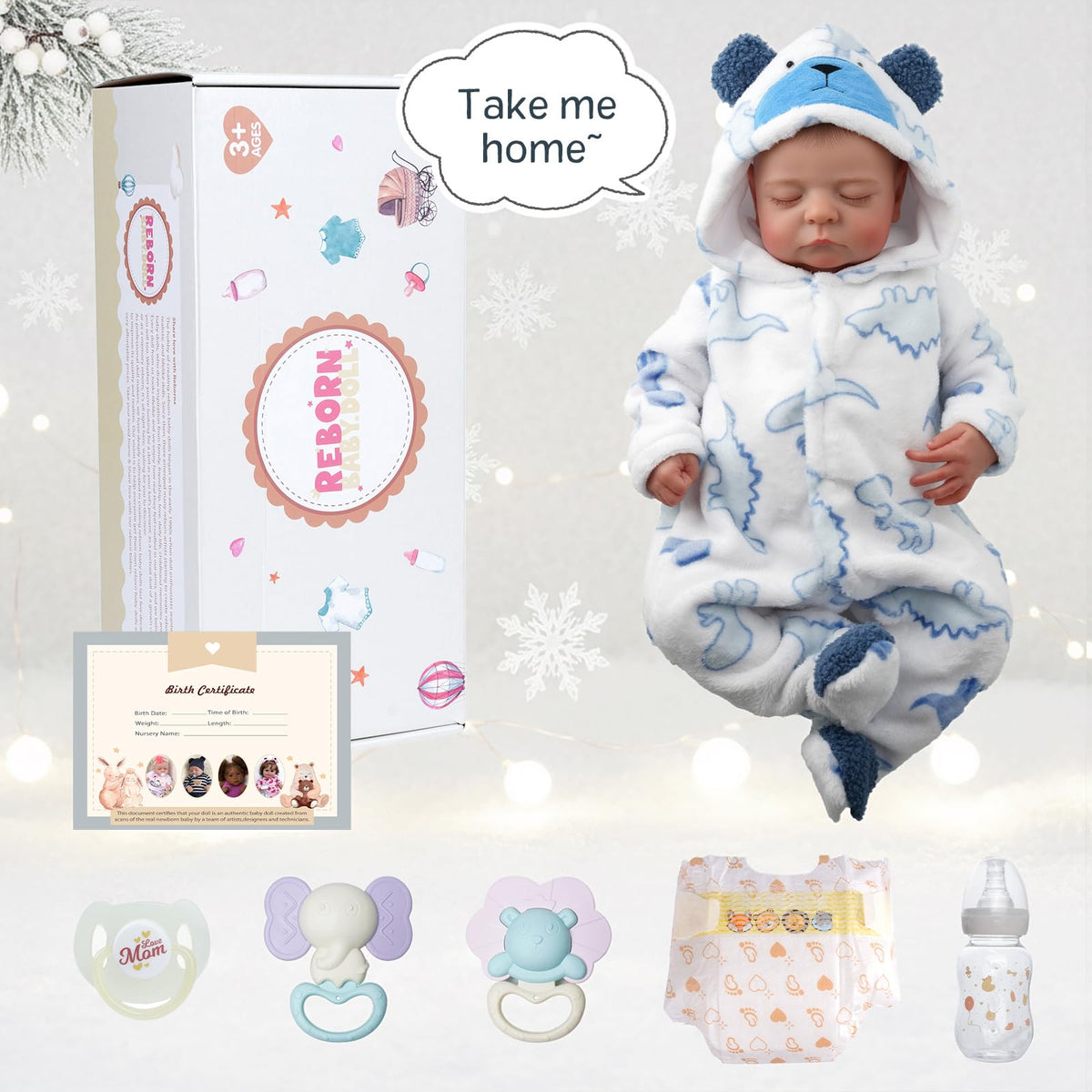 20 Inch 4-in-1 Interactive Baby Doll E316490