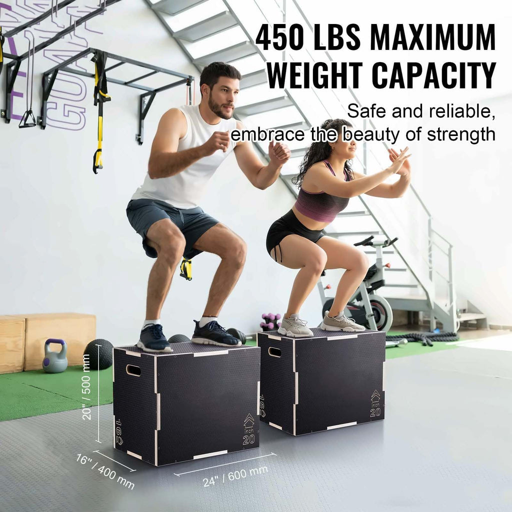 24/20/16 Inch Wooden Plyo Box U627091