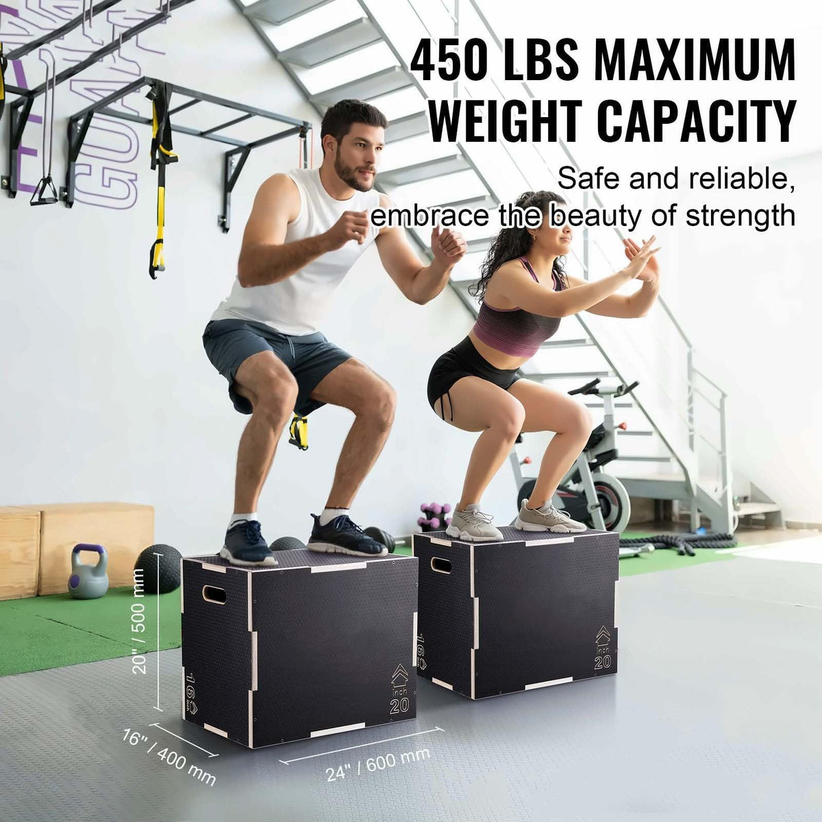 24/20/16 Inch Wooden Plyo Box U627091