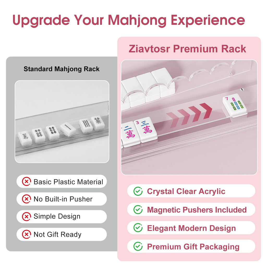 Mahjong Racks with Magnetic Pushers A958383