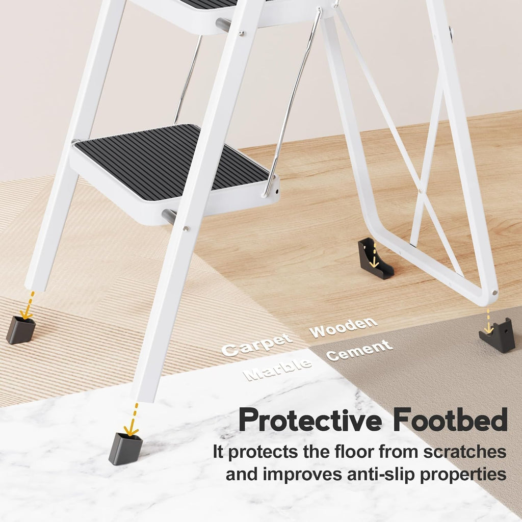 4 Step Folding Step Stool with Handle F572