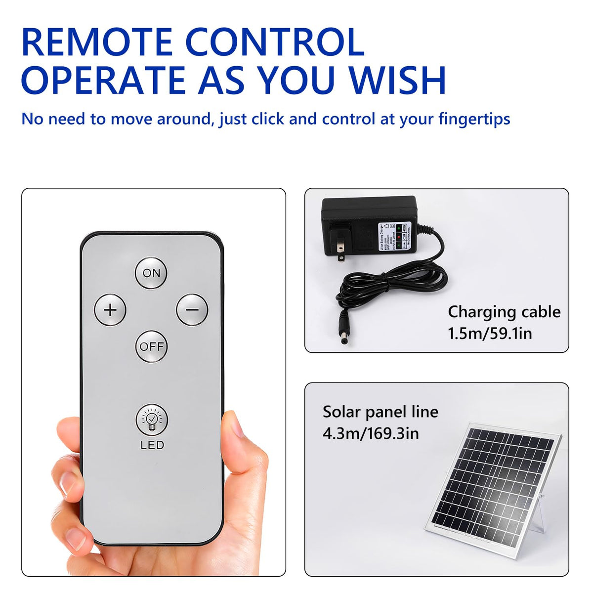 16in Solar Vertical Fan with Remote Control V30690