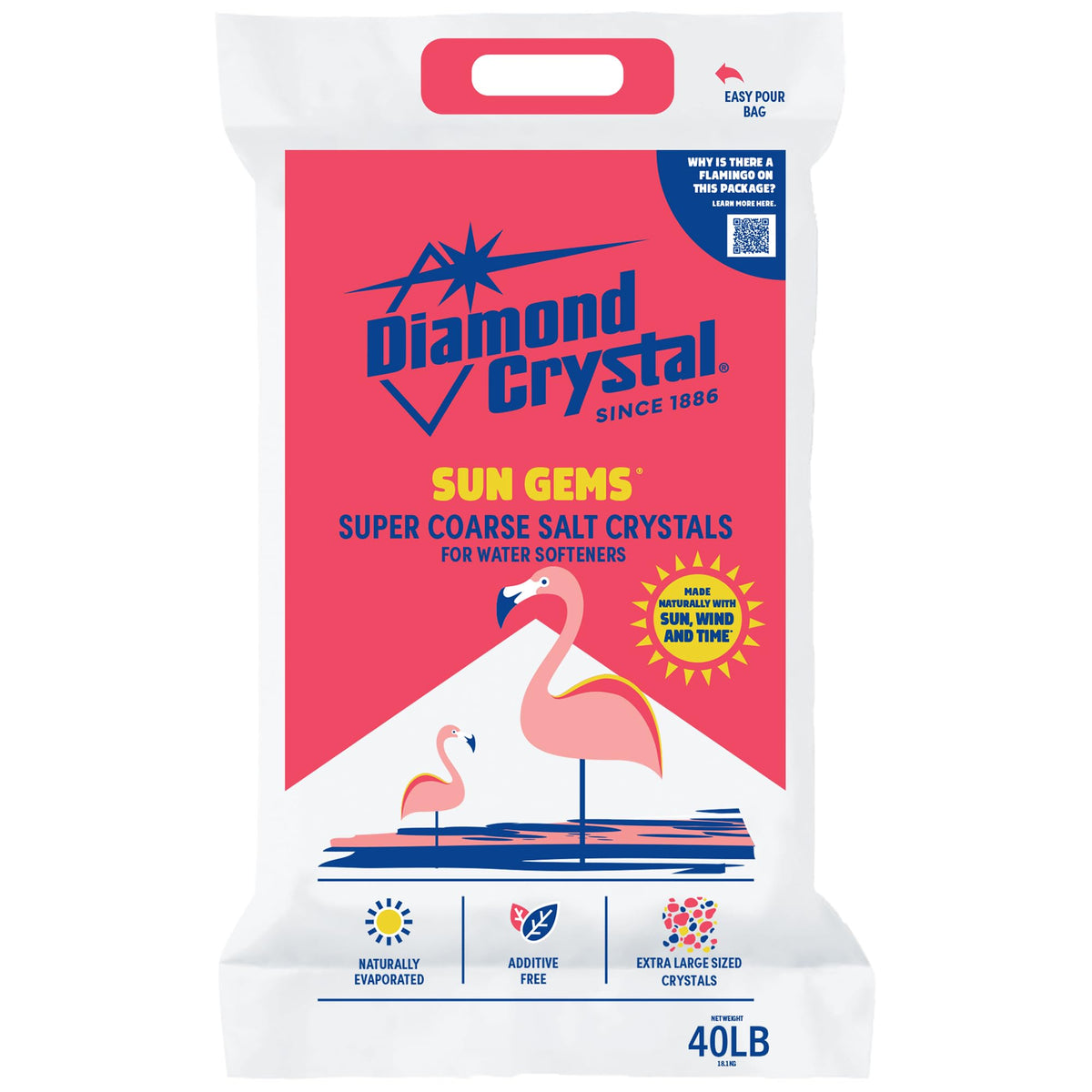4 Pack Super Coarse Water Softener Salt, 40 Pounds B9739