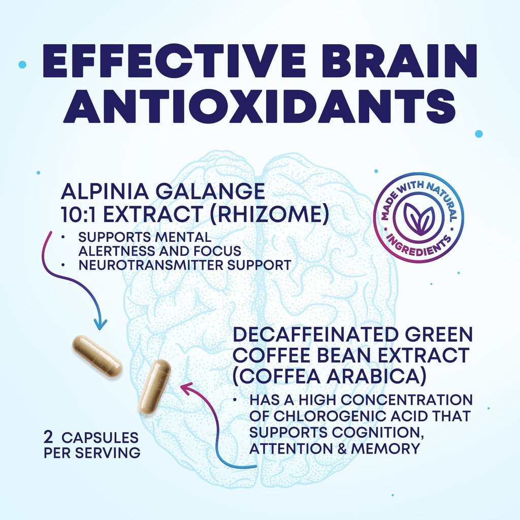 Brain Memory Supplement Pills 240 Capsules I936318