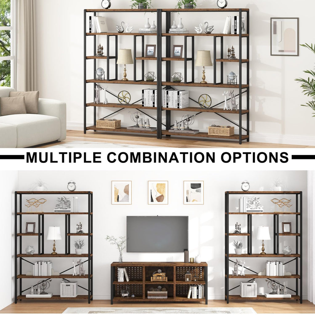 6 Tier Industrial Bookshelf J178