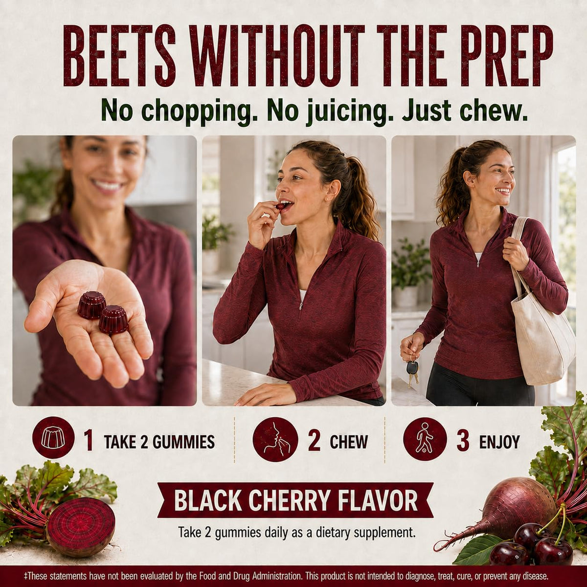 Beet Gummies 60 Count H5361