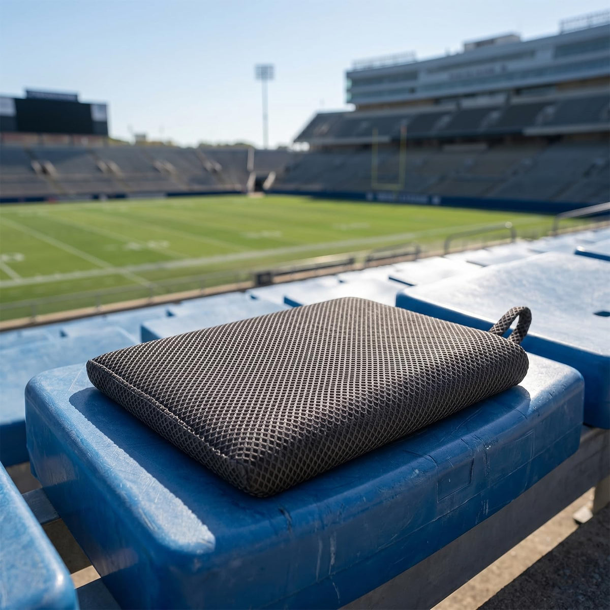 Portable Extra Thick Stadium Seat Cushion 2 Pack Gray I40824