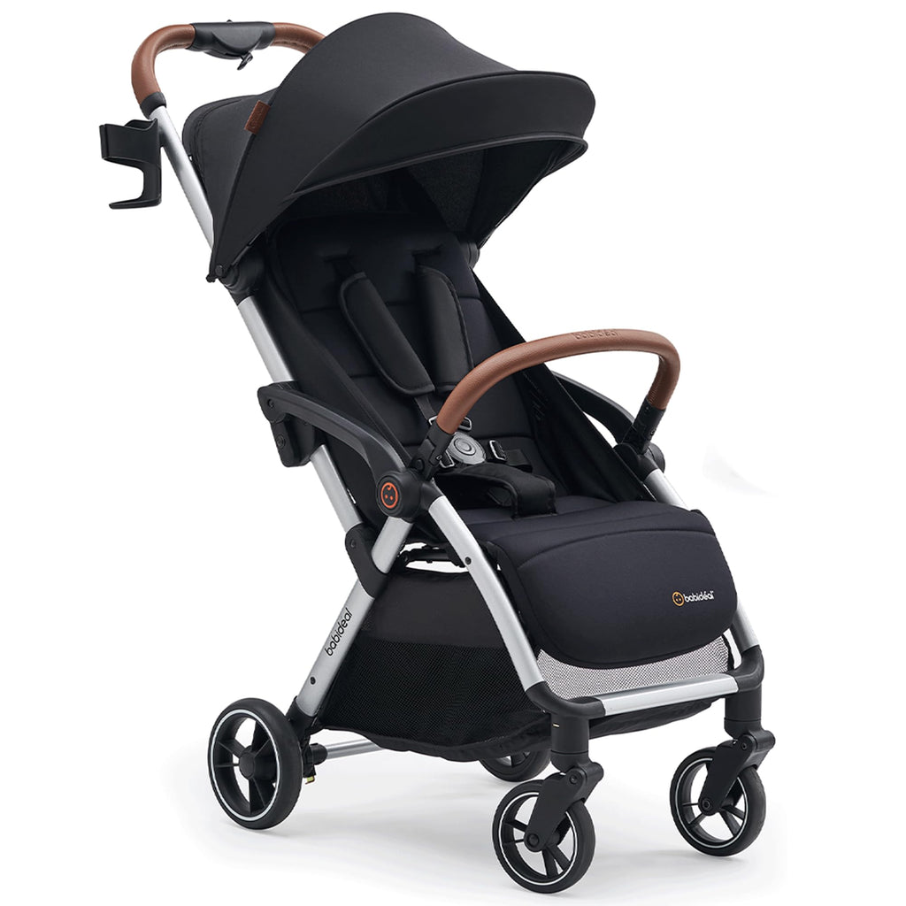 Lightweight Self-Folding Baby Stroller with Canopy and Cup Holder D152