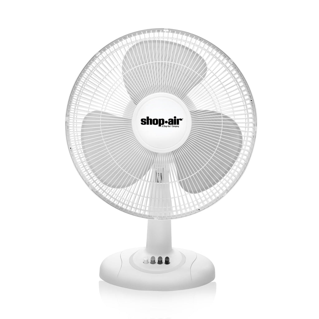 16" Oscillating Table Fan, 3 Speeds, White E8852