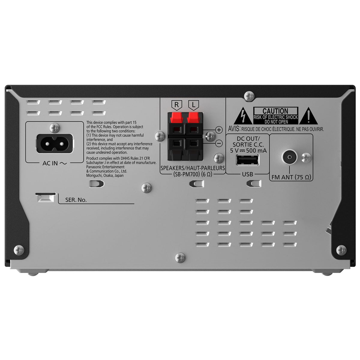 Compact Stereo System with CD Player, Bluetooth, FM Radio and USB, 80W H983876