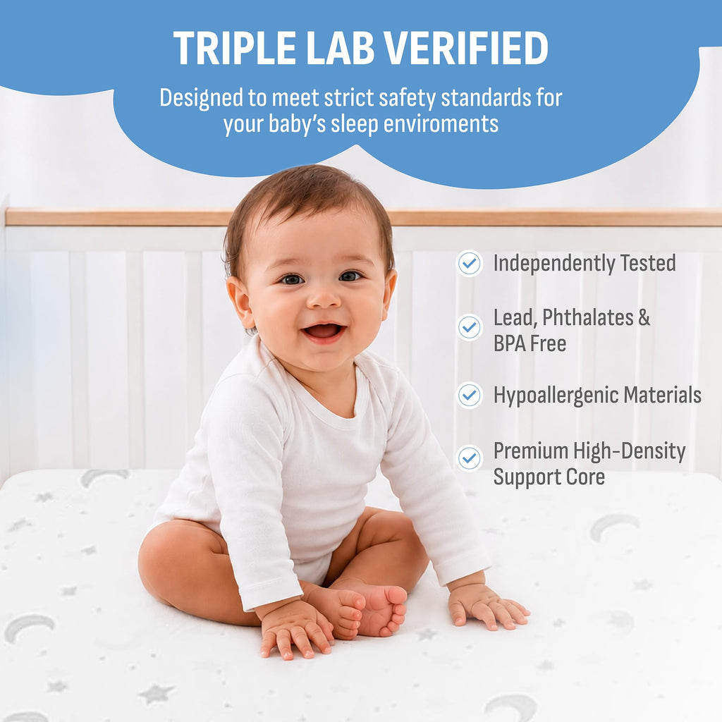 38"x26"x1.5" Bamboo Cover Waterproof Gel Memory Foam Pack n Play Mattress R15502