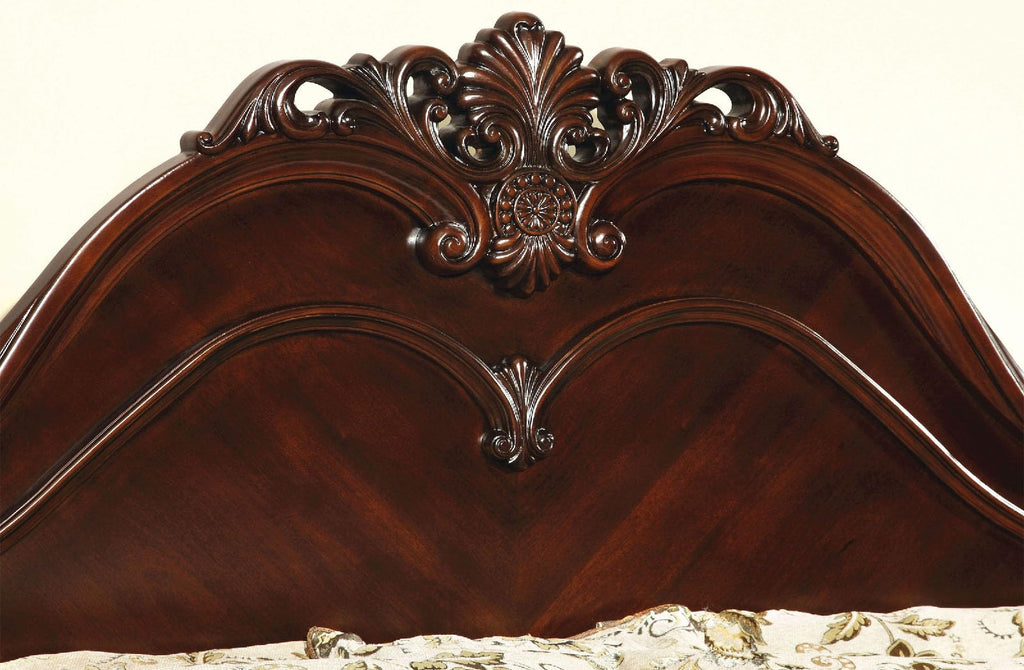 Cherry Wood Low Post Bed California King F213928