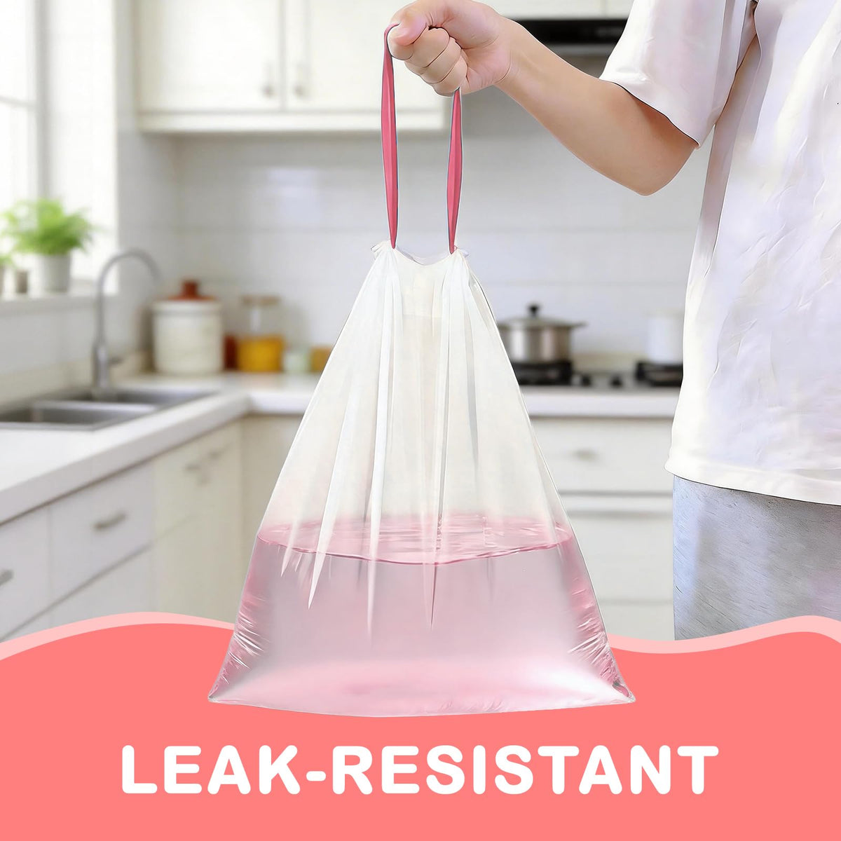 4 Gallon Scented Trash Bags with Drawstring Y5967