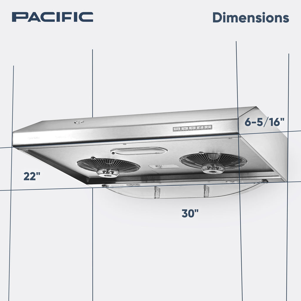 30 Inch 900 CFM Stainless Steel Under Cabinet Range Hood E239513