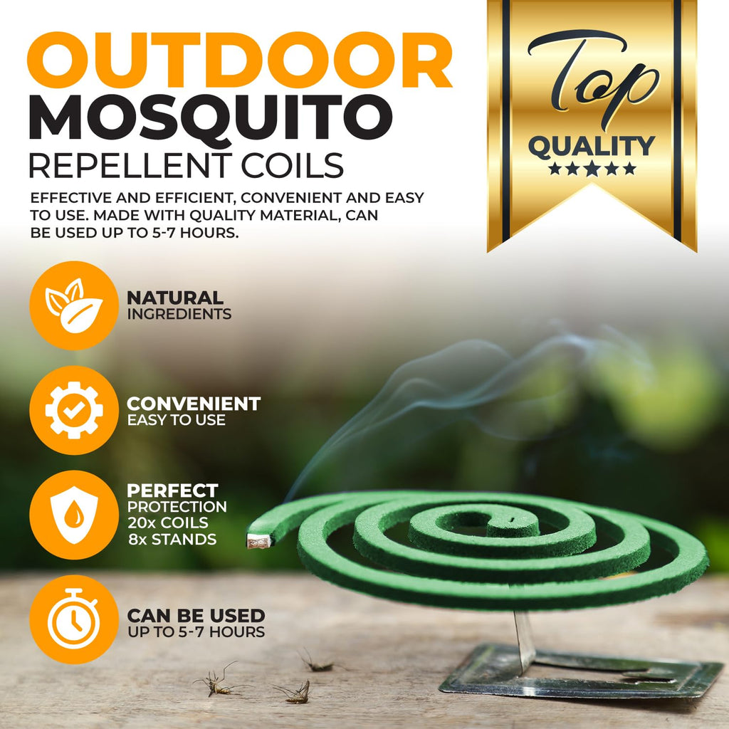 Mosquito Repellent Coils 20 Coils 8 Coil Stands K347714