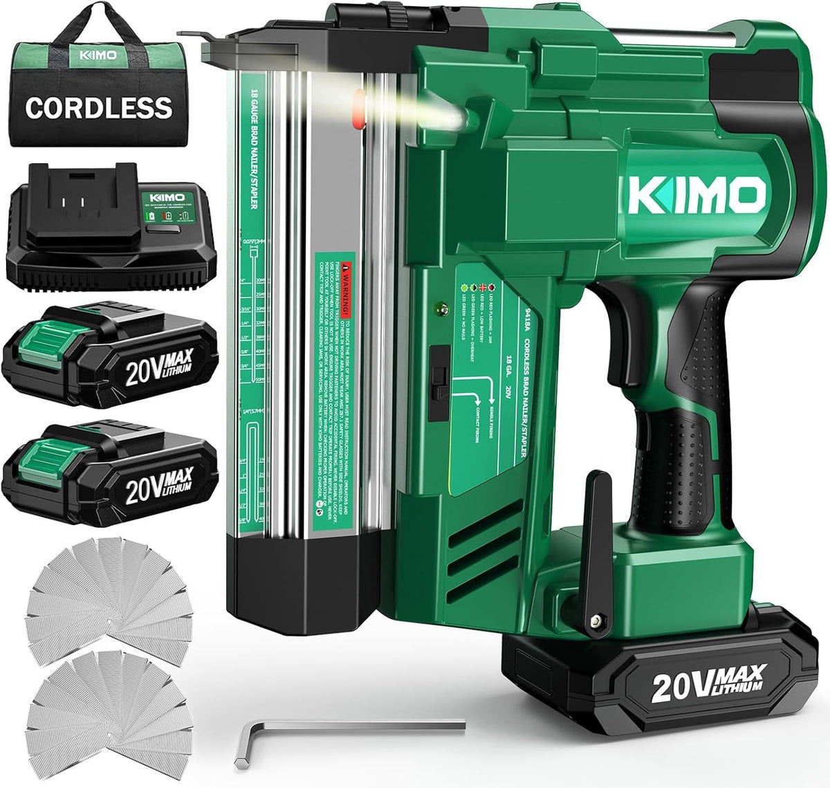 18 Gauge Cordless Brad Nailer and Stapler with Battery S1350