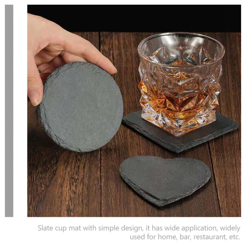 12pcs Natural Stone Drink Coasters Set Y931