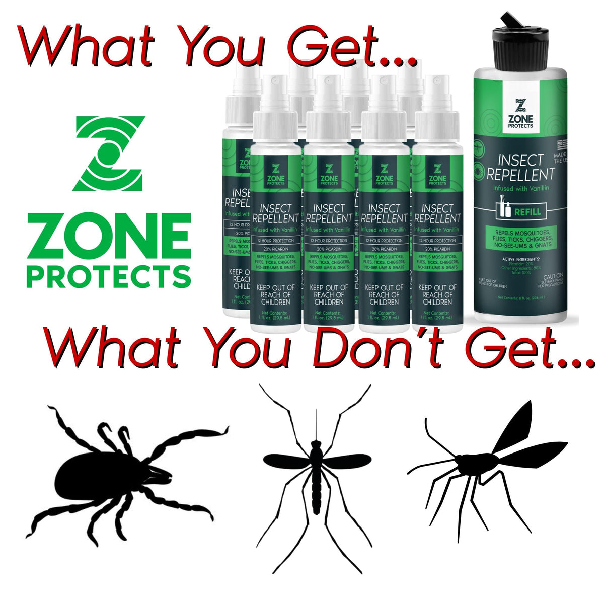 Picaridin Insect Repellent 8 oz Refill A3604