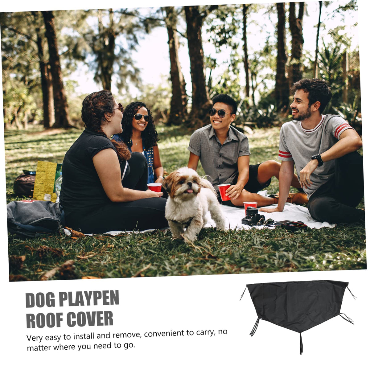 2pcs Heavy Duty Oxford Dog Crate Cover O620581