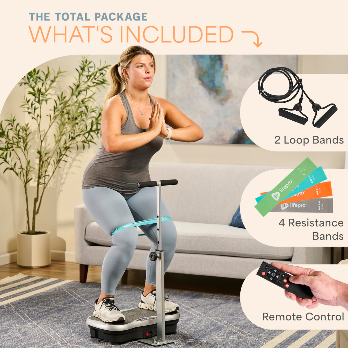 Vibration Plate with Handles and Magnetic Acupoints Q920