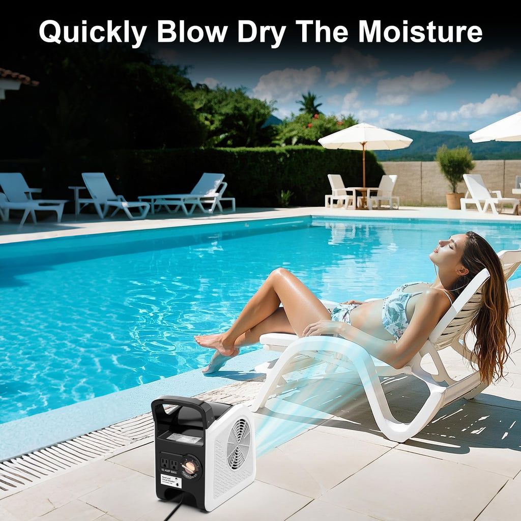 3 Speeds Portable Utility Air Mover Blower Fan P602