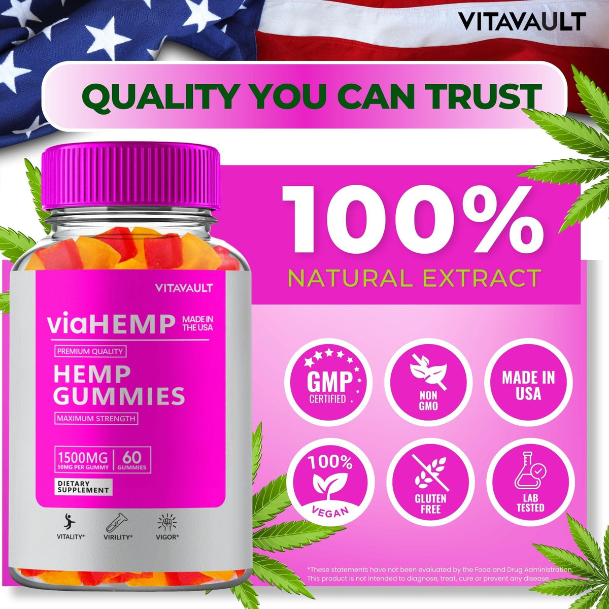 Hemp Gummies 60 Gummies X451
